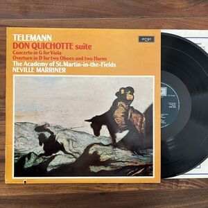 Telemann Don Quichotte Suite Vinyl LP Argo ZRG 836
